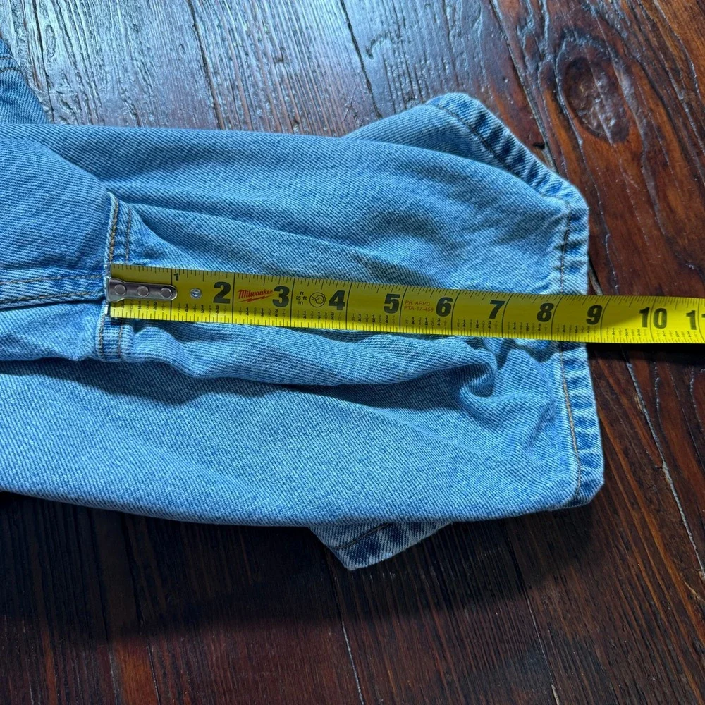 VTG‎ Levis 505 Shorts Mens 42 Blue ORANGE TAB Faded Medium Wash Jorts Denim